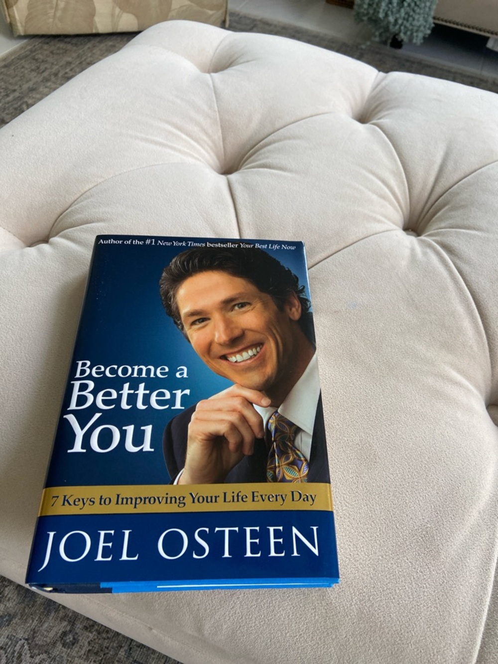 Joel Osteen Hardcover - Navy & Gold Motivational Book